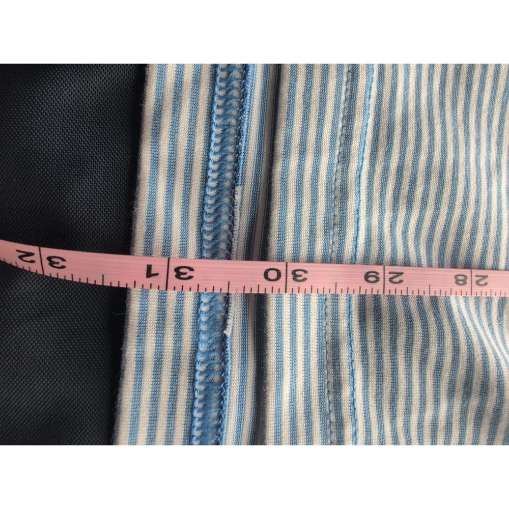 Polo Golf Ralph Lauren Shirt Mens L Blue White Short Sleeve Polo Striped Wicking - Picture 6 of 6